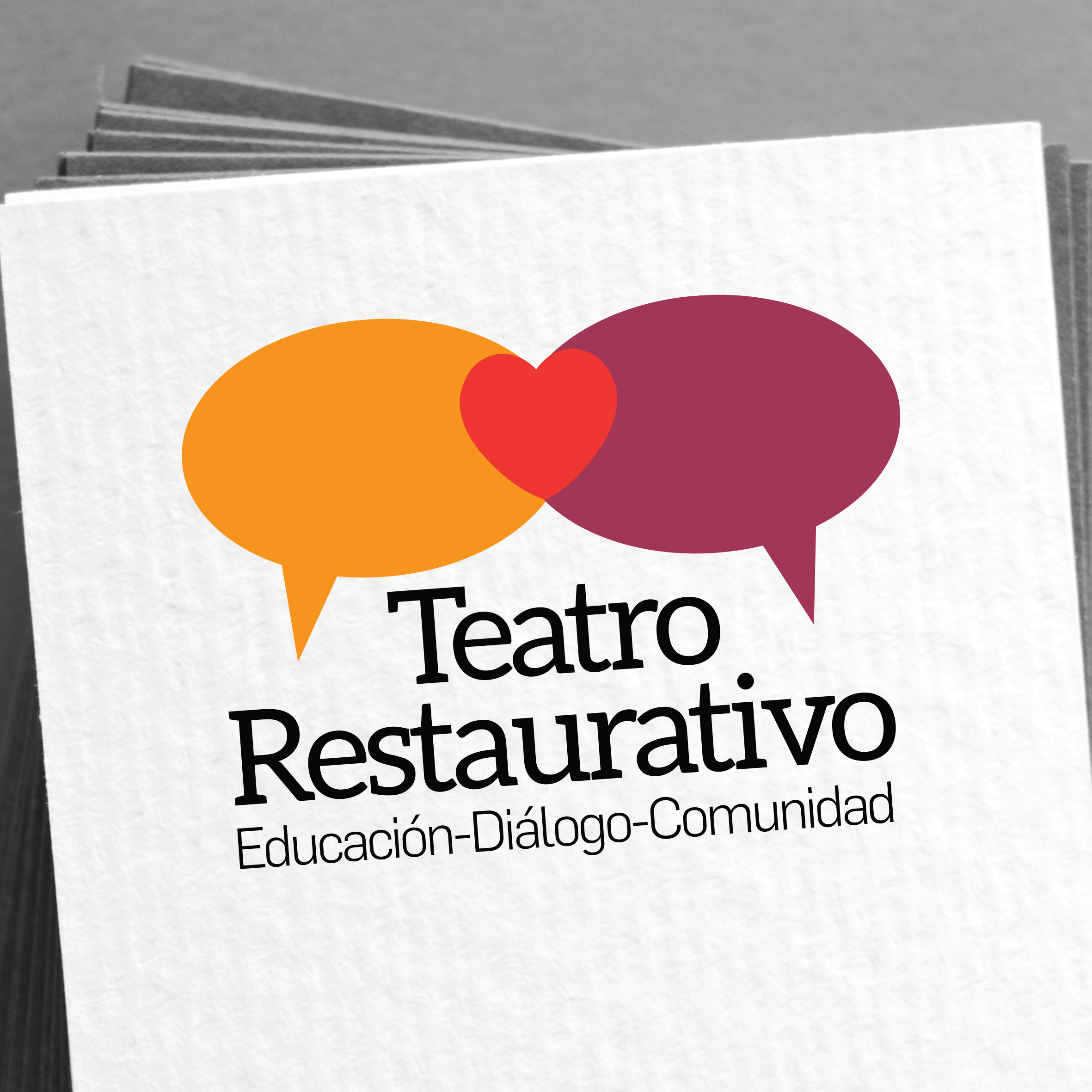 Pile of blank business cards on table