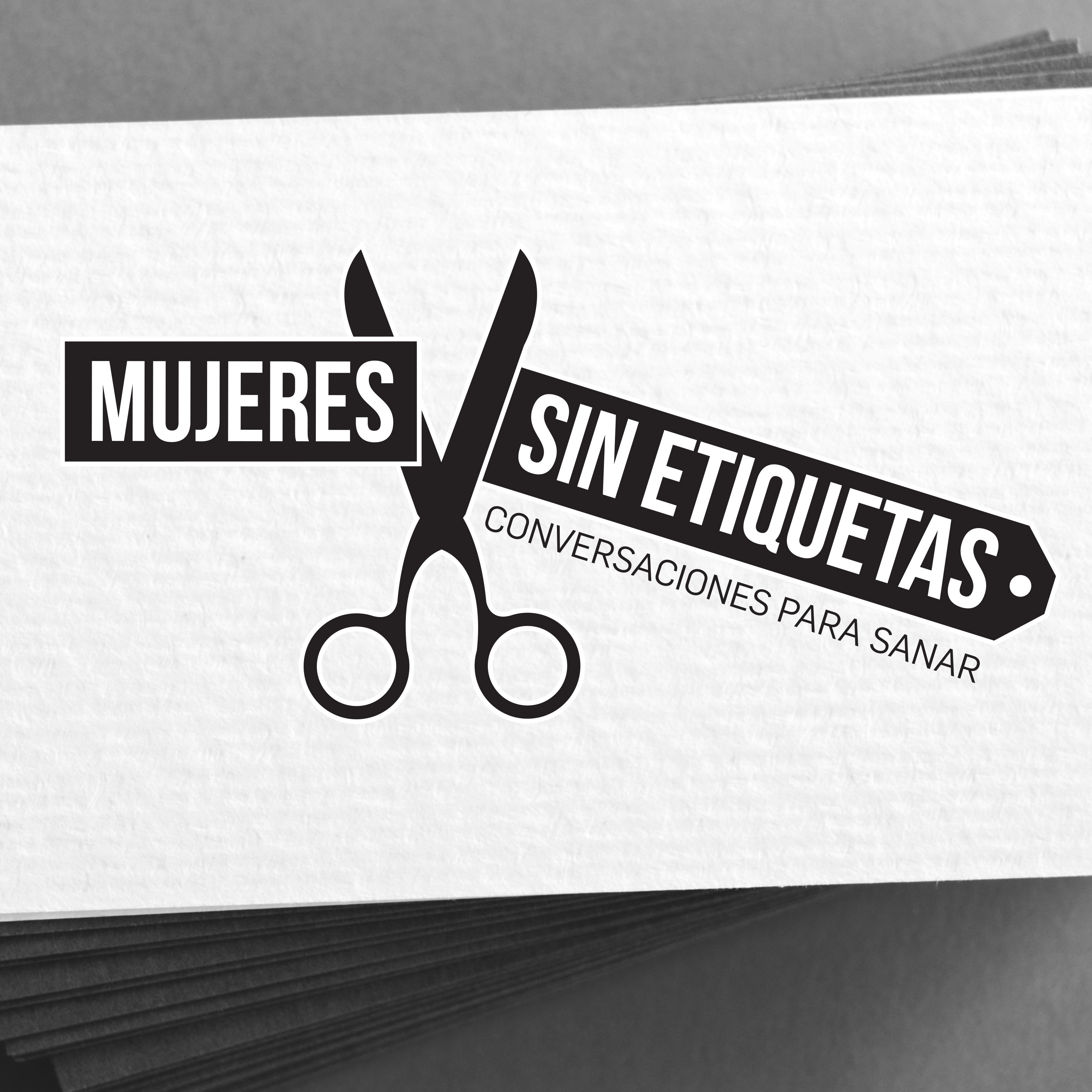 Pile of blank business cards on table